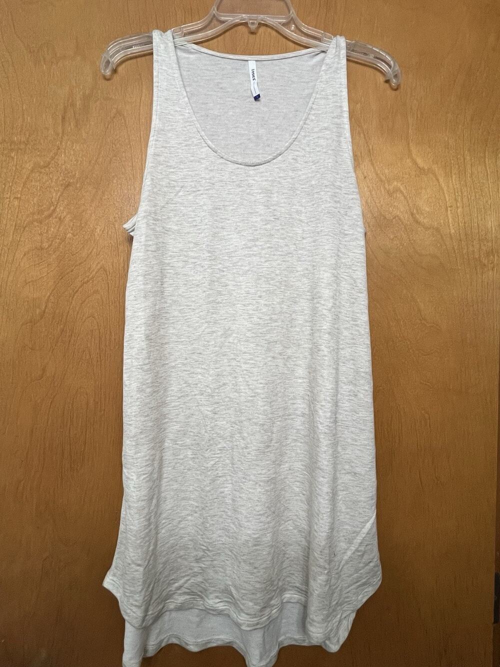 Tresics Heather Grey Tunic Tank Dress Loungewear Athleisure Super Soft - Large -